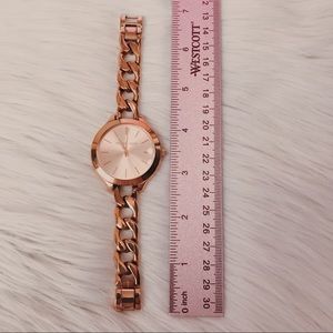 MK Rose Gold Runway Dial Twist Watch